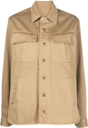 Fortela Meckong shirt jacket - women - Cotton - 44 - Neutrals