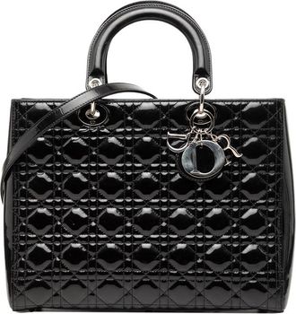 Dior Pre-owned Dior Large Patent Cannage Lady Dior Ladies EL12O2F52O6W2T77
