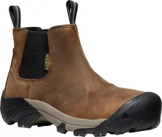 Keen Mens Lansing Chelsea Safety Boots In Brown
