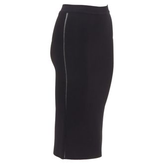 Oscar De La Renta Oscar De La Renta Cut Out Pencil Skirt