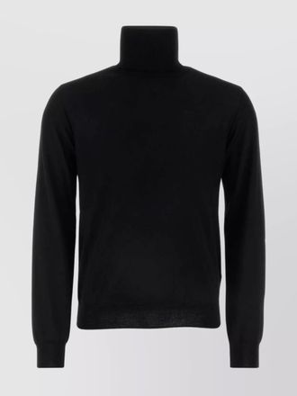 Jil Sander wool sweater with turtleneck and ribbed finish
