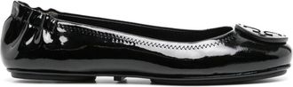 Tory Burch Minnie Travel ballerina shoes - women - Rubber/Patent Leather/Nappa Leather - 5 - Black