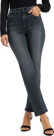 Good American Always Fits Good High Waist Straight Leg Jeans in Black253 at Nordstrom Rack, Size 20-26