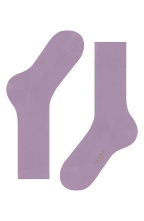 Falke Tiago Organic Cotton Dress Socks in Misty Lilac at Nordstrom, Size 43-44