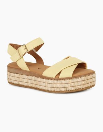 Gabor Womens Wick Womens Platform Sandal - Gold - Size: 5.5