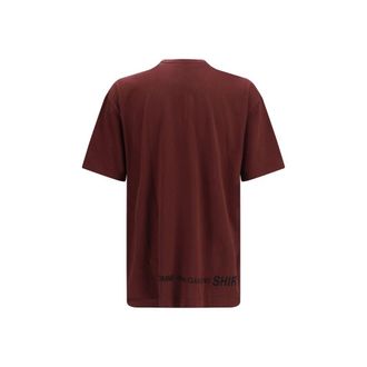 Comme Des Gar&ccedil;ons Mens Bordeaux Cotton T-Shirt