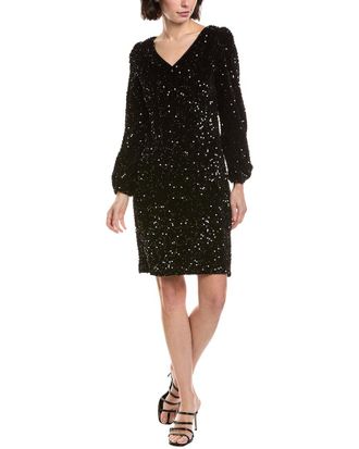 Nanette Lepore Sequin Velvet Mini Dress