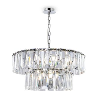 Maytoni Lampadario Maytoni Puntes In Cristallo Cromato 12xe14 &Oslash;68