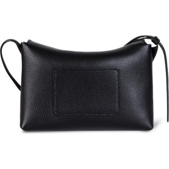 Wandler Mini Penelope Leather Shoulder Bag in Black Crust 3283 at Nordstrom