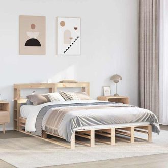 vidaXL Vidaxl - Estructura De Cama Sin Colch&oacute;n Madera Maciza De Pino 120x190 Cm