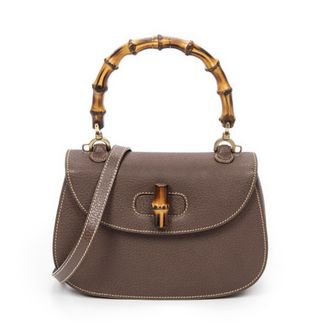 Gucci Small Bamboo Top Handle Flap schoudertas