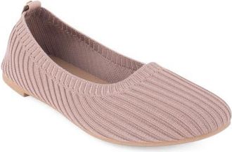 Elie Tahari Clementia Knit Ballet Flat in Coffee at Nordstrom, Size 6.5