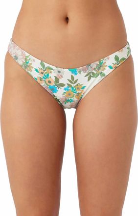 O'Neill Cara Floral Bikini Bottom In Vanilla