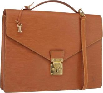 Louis Vuitton Pre-owned Vintage Handtas - Dames - Vintage Handtas - Bruin - ONE Size - Leer - Vintage