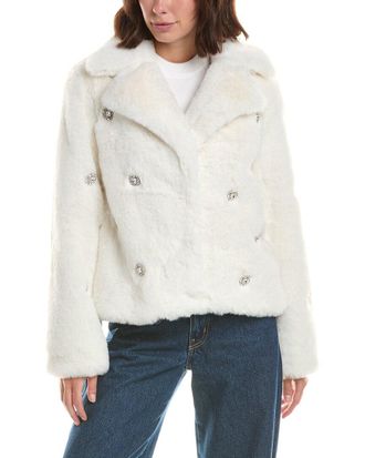 CeCe by Cynthia Steffe Jewel Trimmed Jacket
