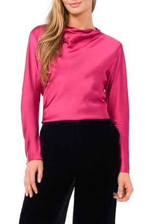 Ted Baker Amy Cowl Neck Satin Top in Sangria at Nordstrom Rack, Size X-Small