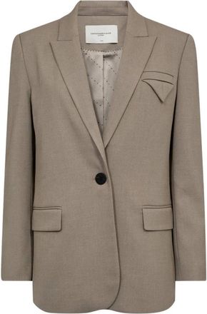 Copenhagen Muse Dames, Jassen, Beige, Maat: S Leer