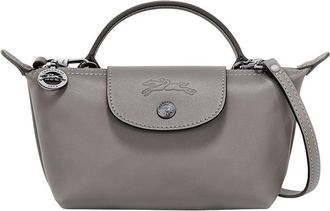 Longchamp Grey Le Pliage XS Crossbody Bag