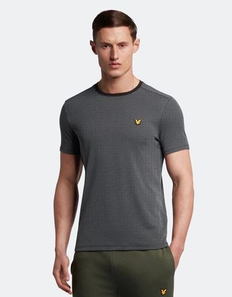 Lyle & Scott Lyle And Scott Mens Container T-Shirt - Grey/Black/Multi - Size: 36