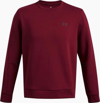 Under Armour Mens Mens Armour Ua Unstoppable Fleece Crew Eu Sweatshirt - Red - Size: 42