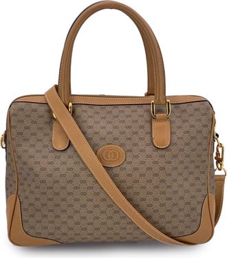 Gucci Pre-owned Womens Vintage Cloth Handbag - Beige Cotton - One Size