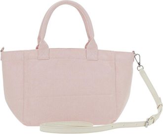 Ganni Womens Tote Bag Pink Cotton