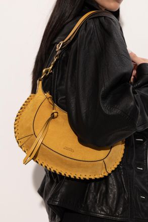 Isabel Marant Leather Shoulder Bag Oskan Moon, Womens, Yellow