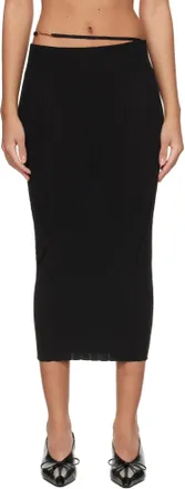 【関税＆送料込み】Jacquemus Maxi Skirt In Black Jacquemus La Jupe Escala Maxi Skirt | Black | FARFETCH