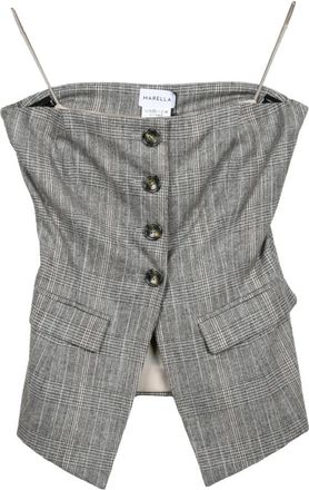Marella Tops, Dames, Grijs, L, Wol, Fatuo Mouwloze Top