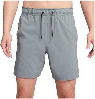Nike 7 Dri-FIT Unlimited Woven Unlined Shorts Mens Workout Smoke Grey/Black/Smoke Grey : MD 7, Mesh/Polyester/Spandex