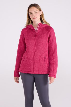 Mountain Warehouse Dames/Dames Nevis Bontgevoerde Full Zip Hoodie (Helder Roze)