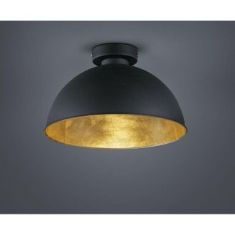 Trio Dome Plaf&oacute;n Jimmy 1xe27 Negro Y Oro &Oslash;31 Cm Lighting
