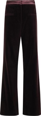 Federica Tosi Pantalone Tasche A Filetto Velluto Pontoglio