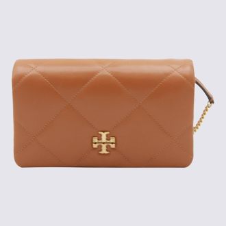 Tory Burch Classic Chestnut Leather Kira Crossbody Bag