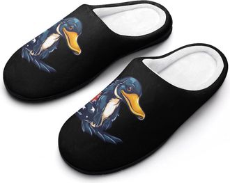 Generic Australian Flag Platy-Pus Mens Slippers Comfortable And Non-slip Cotton Slipper Shoe for House