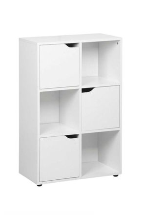 Regalos Miguel Estanter&iacute;as - Estantanter&iacute;a Ivar 6 Compartimentos Con 3 Puertas - Blanco