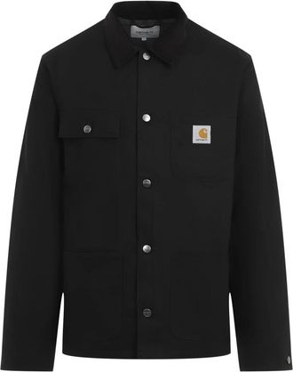 Carhartt Work in Progress Zwarte Michigan Jas - Heren - Zomerjassen - Zwart - XL - Katoen - Jassen
