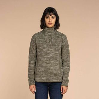 Sherpa Womens Lumbini Pullover - Large - Evergreen Texture