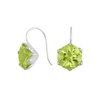Dower & Hall 8mm Peridot Lotus Earrings