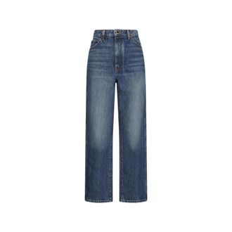 Khaite Straight Jeans, female, Blue, Size: W29 Abigail Jeans