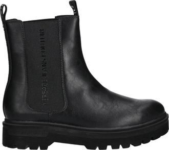 Versace Jeans Couture Chelsea Boots - Heren - Chelseaboots - Zwart - 45 EU - Leer - Schoenen