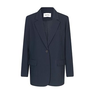 Modstr&ouml;m Gale Blazer - Dames - Jassen - Blauw - Maat: XL Leer