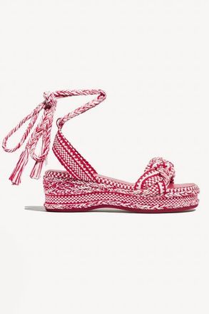 Amambaih Manuela Wedge Sandals in Ivory Red at Nordstrom, Size 40