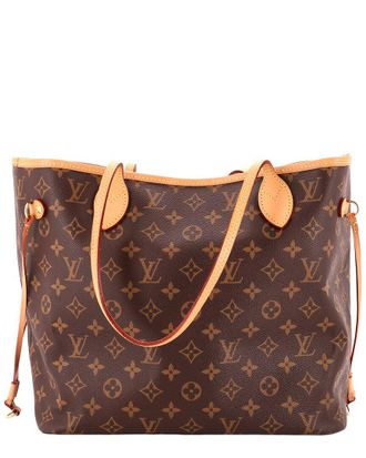 Louis Vuitton Brown Monogram Canvas Neverfull Nm Mm (Authentic Pre-Loved)