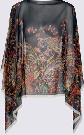 Etro Top Navy/Multi-Donna