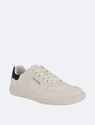 Calvin Klein Mens Mens Glenti Sneaker - White - 10H