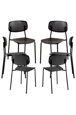 Regalos Miguel Regalos Miguel - Packs Sillas Comedor - Pack 6 Sillas Piki - Negro