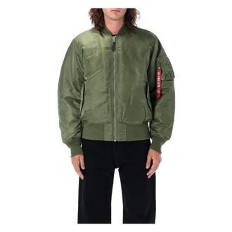 Alpha Industries Ma-1 Reversible Bomber - Heren - Bomber jackets - Groen - L - Polyester - Jassen