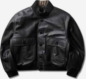 Magliano Men s Pensione Leather Jacket Black