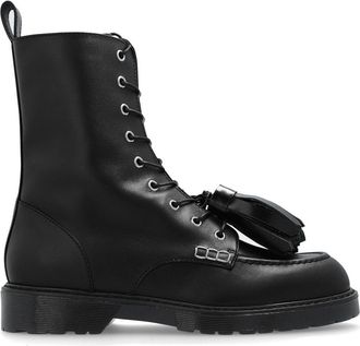 J.W.Anderson tassel-detail lace-up boots - women - Leather - 36 - Black